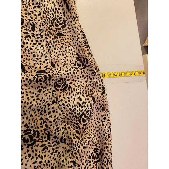 Studio I Leopard Print Sleeveless Midi Dress Size 10 - Picture 8 of 9